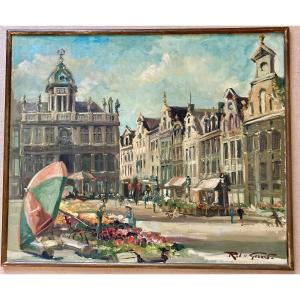 Flower Market On The Grand Place - Brussels - Robert Uldéric Gérard 