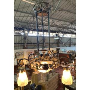 Large Art Deco Chandelier - Degué