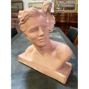 Sculpture - Bust Of A Young Man - Ugo Cipriani