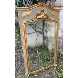 Trumeau Mirror - Wood And Gilded Stucco - 98 X 160