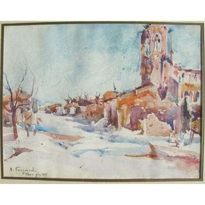 Flirey - Albert Fossard - Late Impressionist - Memorial The Great War 1914 1918 Verdun