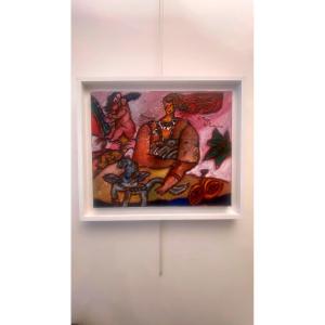 Tableau "le Temps Des Lumières" De Théo Tobiasse - 1990
