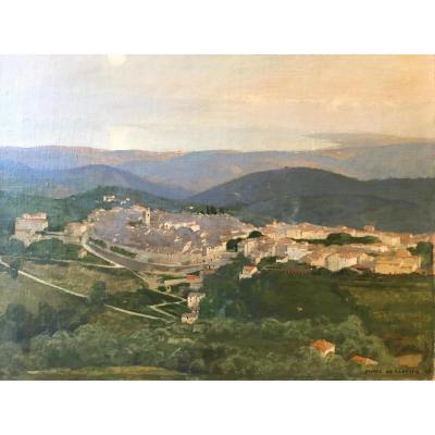 Marco De Gastyne (1889-1982), Landscape At The Fortified City, 1917