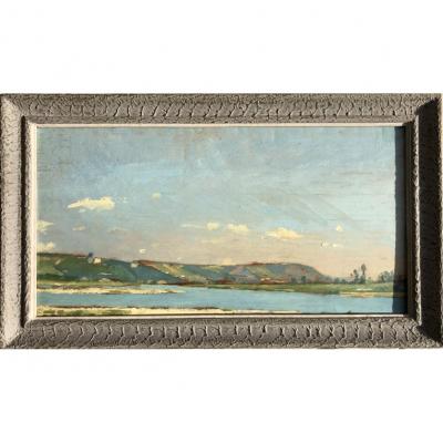 Jules Bral, Pair Of Landscapes: Views Of The Surroundings Of Toulon, 1888, Oil On Panel, Sketch