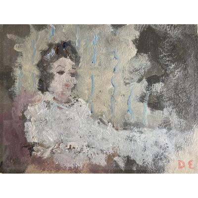 Dietz Edzard (1893-1963), Au Reveil, 1960, Sketch, Oil