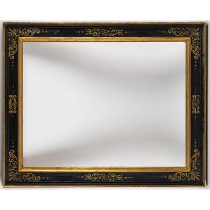 Frame 15 P Renaissance Style, Black And Gold Leaf