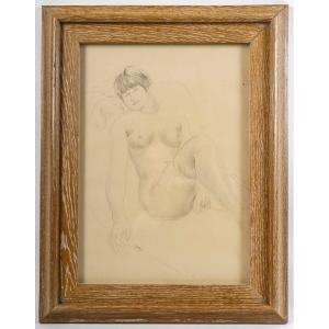 Adrien Dupagne (1889 - 1980) Belgian - Erotic Nude Circa 1920.