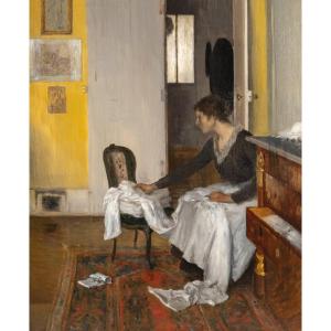  Henry Lerolle (1848 – 1929) - Mrs. Lerolle In Her Home.