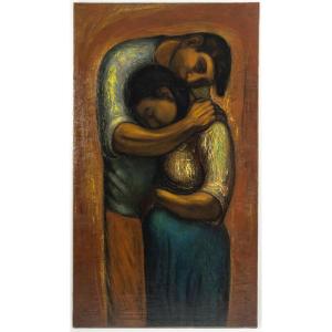  Noé Canjura (1922 - 1970) The Embrace, Dated 1950