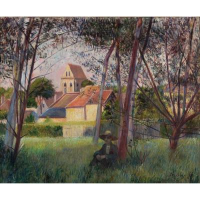 Frédéric, Samuel Cordey(1854 -1911) _ In The Surroundings Of Auvers-sur-oise- Dated 1892.