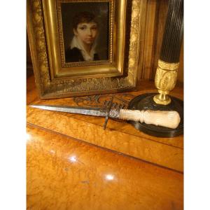 Dagger Dagger In Mother Of Pearl And Iron - Charles X Period
