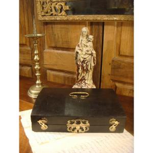 Writing Travel Box In Leather Sheath Louis XIV Period