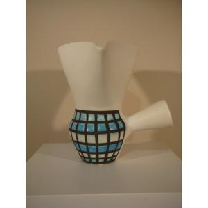 Capron Vallauris Ceramic Pitcher Period Circa 1950 - 1960