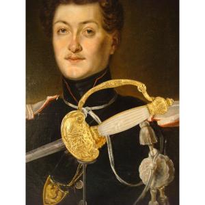 Officer's Sword In Gilt Bronze And Mother-of-pearl Period Around 1830