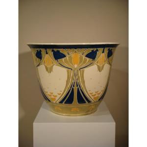 Art Crafts Art Nouveau Plant Pot Mintons Ltd