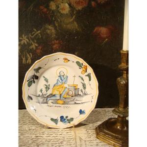 Saint Marc Nevers Patronymic Plate, 18th Century