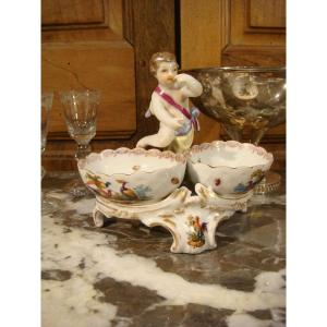 German Porcelain Salt Cellar Berlin Period 19th Century