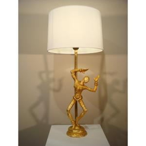 Woman Lamp By Nicolas De Wael For Fondica Period Circa 1980 