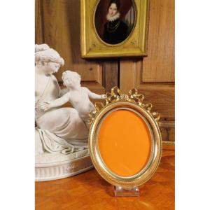Louis XVI Style Gilt Bronze And Brass Frame - Napoleon III Period 
