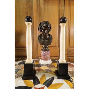 Pair Of Neo-classically Inspired Columns Napoleon III Period 