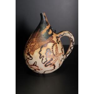 Ciboure Pitcher Praktika Sea Bed Decor Etienne Vilotte 20th Century 