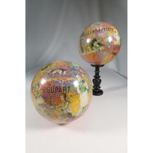 Pair Of Wig Balls Late 19th Century