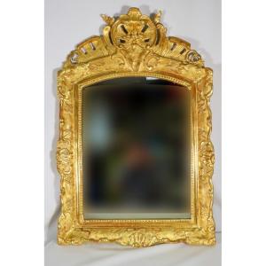 Giltwood Mirror With Shell Motifs, Regency Period 