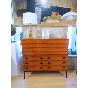 Secretary Desktop Furniture Height Period Circa 1960