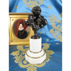 Le Baiser Donne Bronze Sculpture Second Empire Period