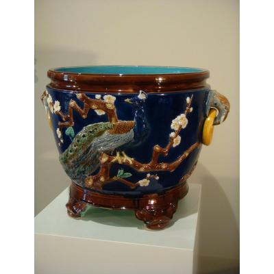 Grand Cache Planter Pot In Majolica - Joseph Hold.croft