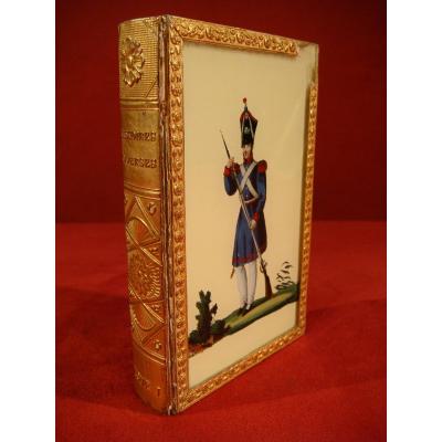 Book Box Fixed Under Military Glass - Charles X Period