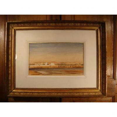 Watercolor Representing The Banks Of The Nile