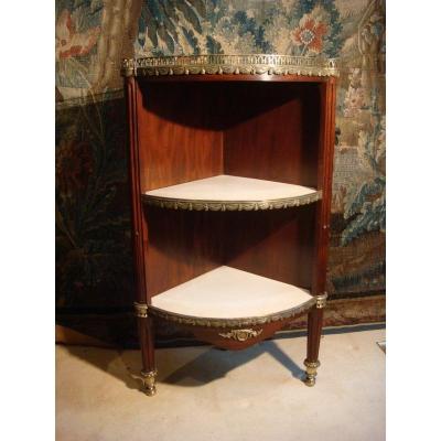 Krier Stamped Mahogany Encognure Louis XVI Period