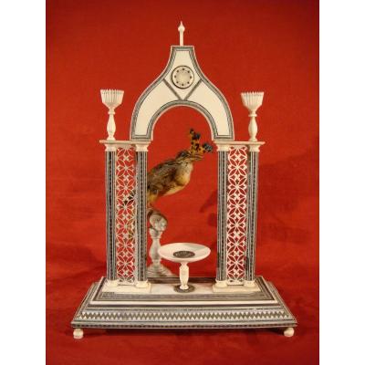 Small Altar Portico In Ivory Marquetry Vizagapatam