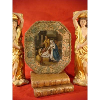 Painting On Copper Representing The Nativity