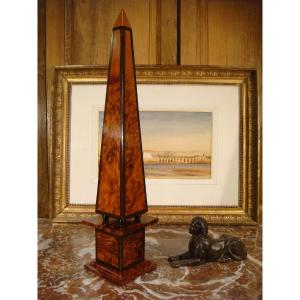 Obelisk In Thuja And Ebony Wood