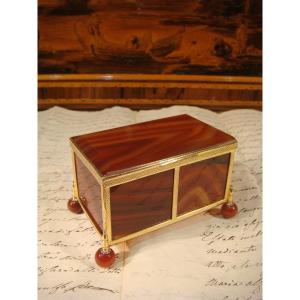 Coral Agate Jewelry Box Box