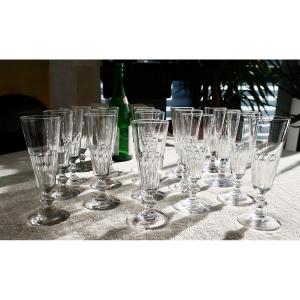 Set Of 12 19th Century Champagne Flutes, Sale In Packs Of 6 Possible