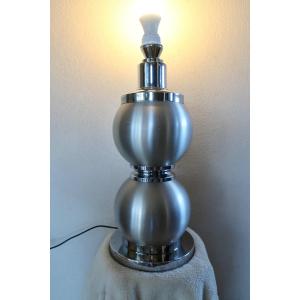 Important 1970s Design Lamp Base, Delmas Disderot, 51 Cm