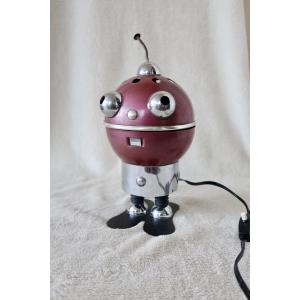 Rare Lamp, Night Light, "robot", By Satco C, Italy, Circa 1960