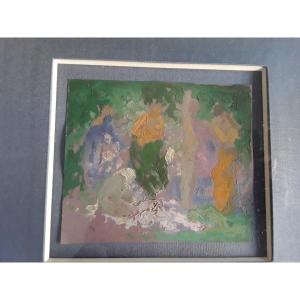 Paul  Chmaroff Oil On Paper