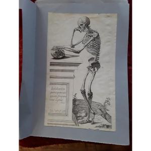 Large Old Engraving François Tortebat 17th Century