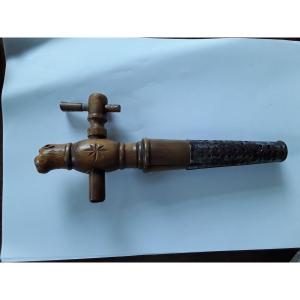 Carved Boxwood Barrel Tap Or Bung 