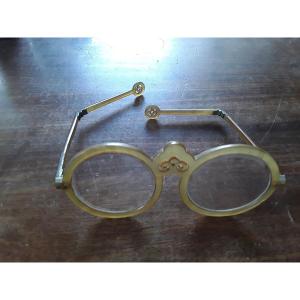 Large Pair Of Chinese Horn Glasses.  