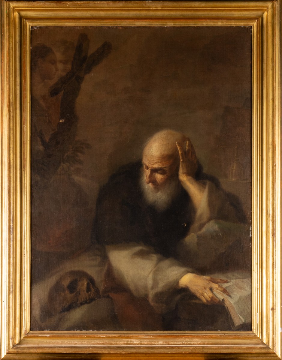 Saint Antoine Abbé, Pietro Bardellino (Naples 1732-1806), École napolitaine du XVIIIe siècle