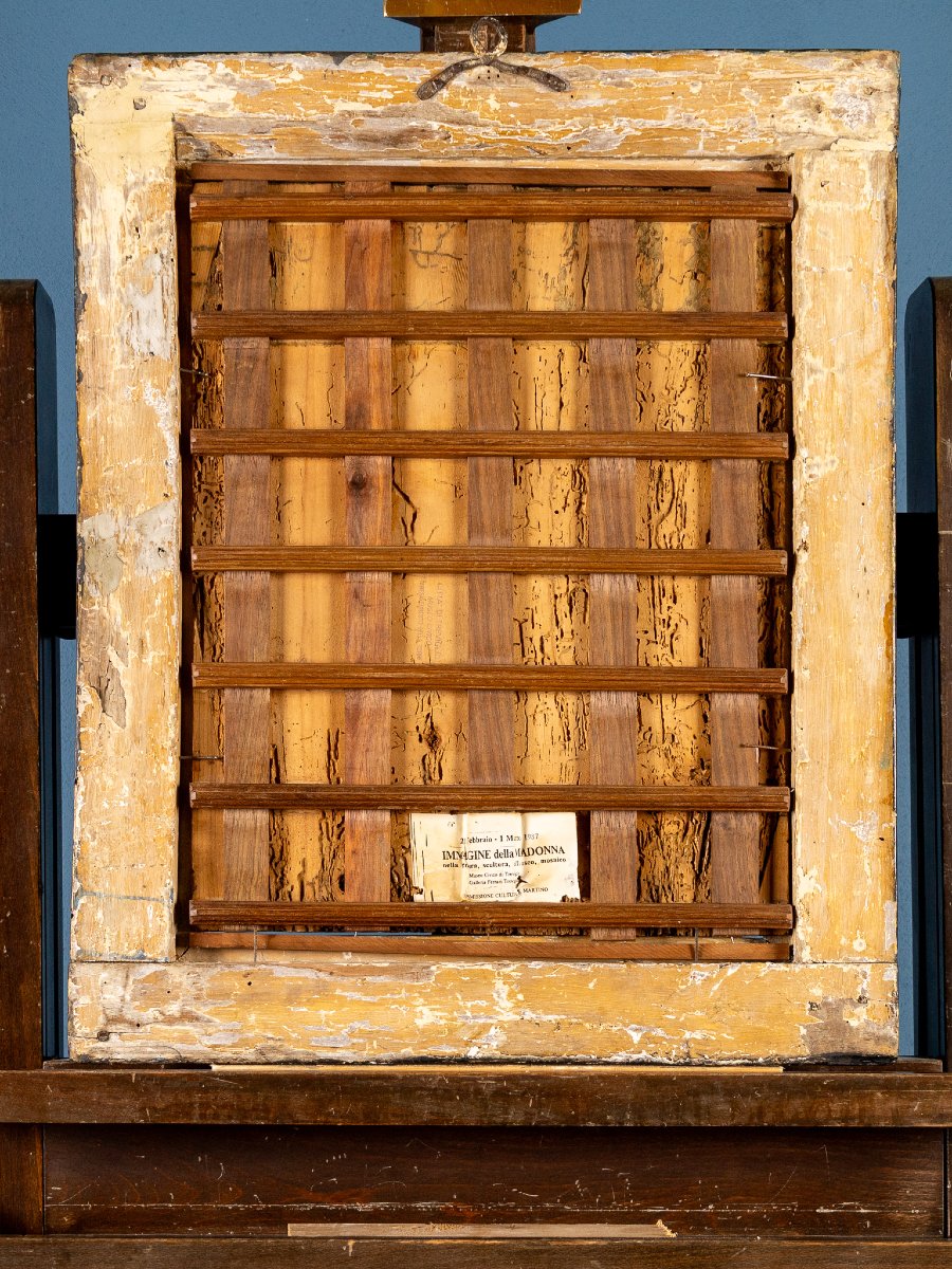Vierge à l’Enfant en paysage, Huile sur panneau, Domenico Capriolo (Venice 1494 - 1528)-photo-3