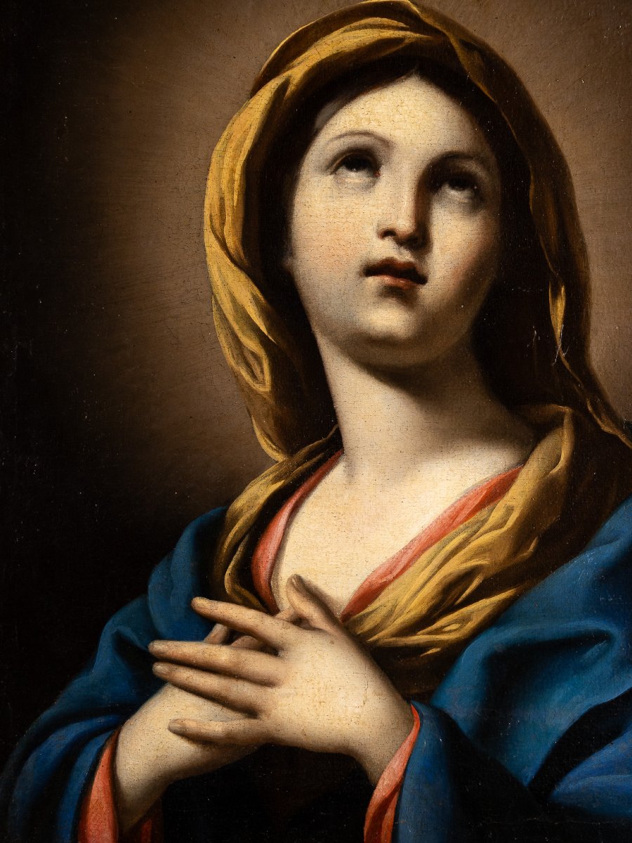 Vergine in preghiera, Scuola bolognese del XVII secolo, attribuita a Elisabetta Sirani-photo-4