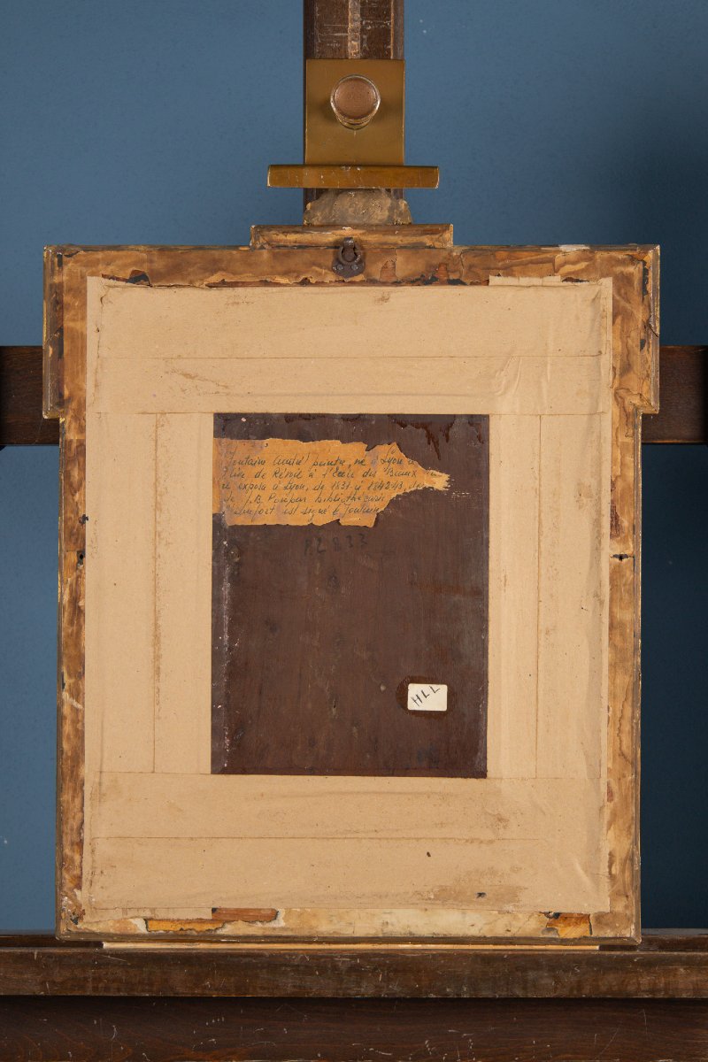 Militare in uniforme, firmato e datato 1844, André Fontaine (1802–?), XIX secolo-photo-3