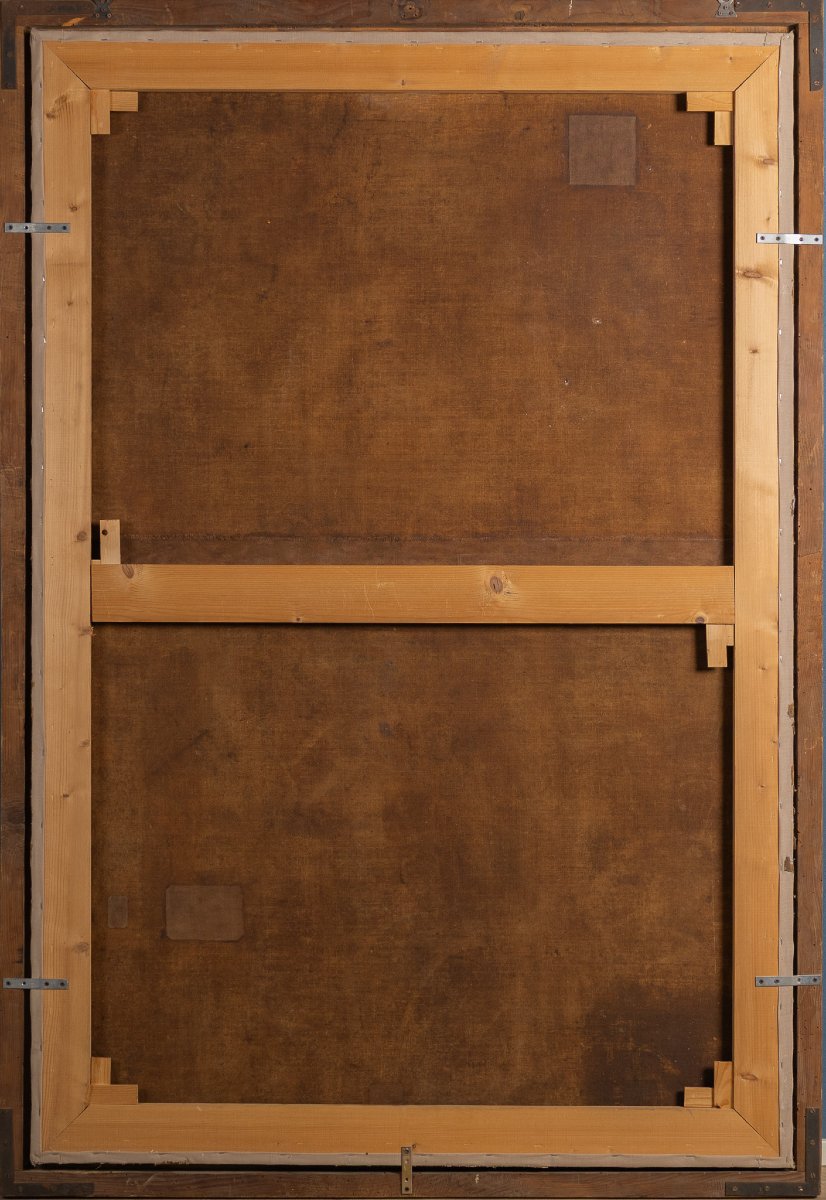 Giovanni Venanzi (Pesaro 1627–1705), Pan e Siringa, 1674, olio su tela firmato e datato-photo-4