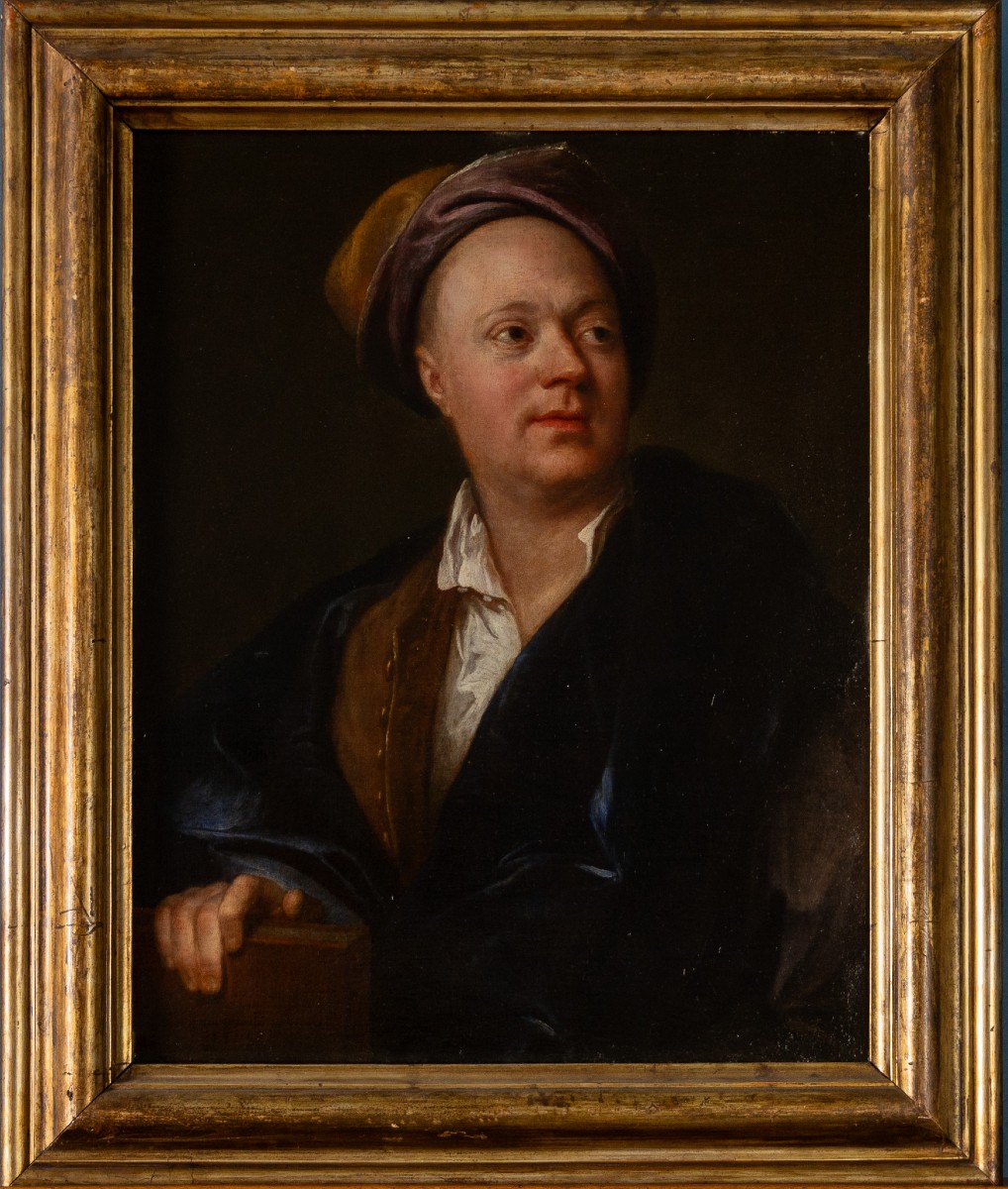 Salomon Adler, Ritratto di gentiluomo letterato, olio su tela del XVII secolo